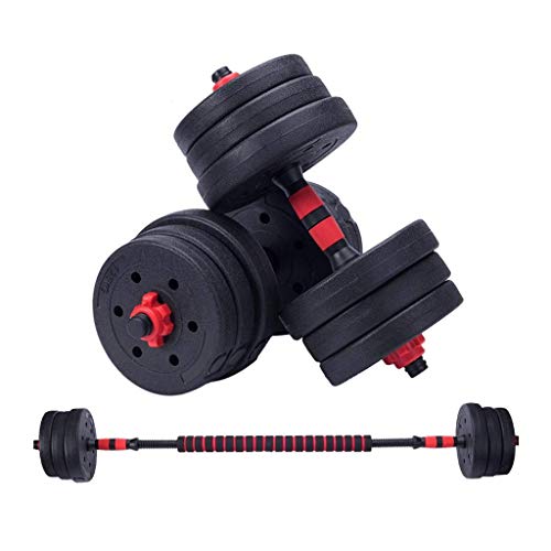 Mancuernas con pesas ajustables para levantamiento de pesas y construcción del cuerpo para hacer ejercicio, gimnasio, entrenamiento corporal, mancuernas (color: 15 kg (7,5 kg x 2)