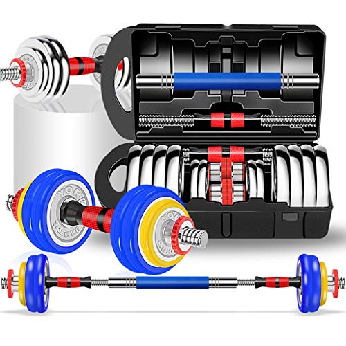 Mancuernas Dumbbell Set Para Galvanoplastia En El Hogar,Mancuernas Ajustables Para Hombres Y Mujeres, Equipo De Ejercicios,Juego De Pesas Con Mancuernas En Caja ( Color : Multicolor , Size : 15KG )