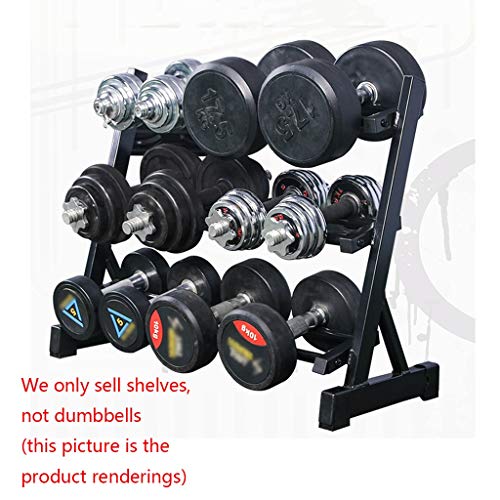 Mancuernas Estante Soporte Equipamiento Deportivo de Interior Fitness en casa para Hombres Equipo de Gimnasio Soporte de Rack Solo Vende estanterías