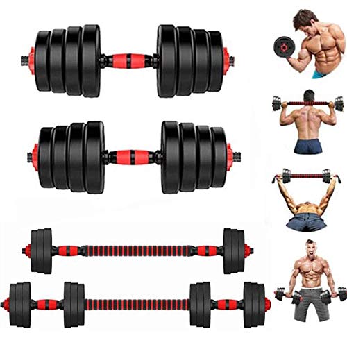 Mancuernas Grandes 2 En 1 Pesas Libres Ajustables Para Equipos De Mancuernas De Entrenamiento Muscular De Gimnasio En Casa Equipo De Entrenamiento Corporal Antideslizante Para Hombre(Size:30kg / 66lb)