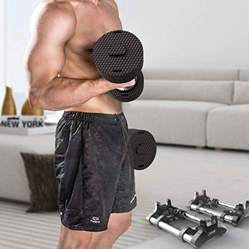 Mancuernas Juego De Mancuernas Ajustables con Mancuernas para Hombres Equipo Deportivo para El Hogar Entrenamiento En El Hogar Ejercicio Brazo Mancuernas Musculares (Color : Black, Size : 15kg)