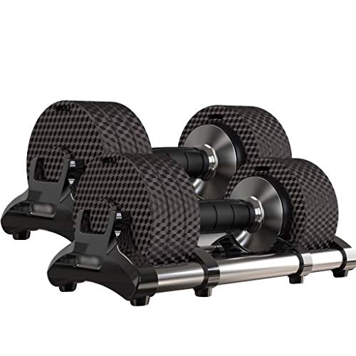 Mancuernas Juego De Mancuernas Ajustables con Mancuernas para Hombres Equipo Deportivo para El Hogar Entrenamiento En El Hogar Ejercicio Brazo Mancuernas Musculares (Color : Black, Size : 15kg)