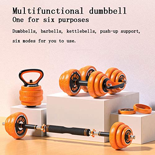 Mancuernas Las Mancuernas Ajustables, Hogar Aparatos De Ejercicios Con Mancuernas Con Barra, Ajustable Peso Barra, Se Pueden Montar Multifuncional Con Mancuernas Set ( Color : Orange , Size : 15kg ) Mancuernas Las Mancuernas Ajustables, Hogar Aparatos De Ejercicios Con Mancuernas Con Barra, Ajustable Peso Barra, Se Pueden Montar Multifuncional Con Mancuernas Set ( Color : Orange , Size : 15kg )