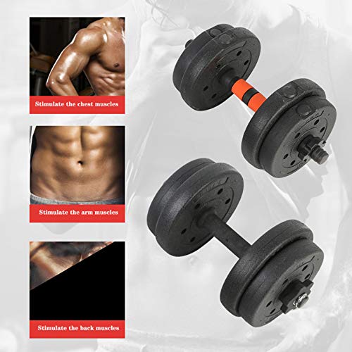 Mancuernas ProteccióN del Medio Ambiente De Alta Gama Mancuerna De Cabeza Redonda Ajustable Familia Fuerza De La Barra Equipo De Fitness Interior,10kg(5kg*2) Mancuernas ProteccióN del Medio Ambiente De Alta Gama Mancuerna De Cabeza Redonda Ajustable Familia Fuerza De La Barra Equipo De Fitness Interior,10kg(5kg*2)
