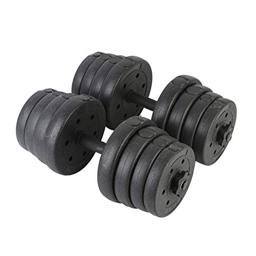 Mancuernas ProteccióN del Medio Ambiente De Alta Gama Mancuerna De Cabeza Redonda Ajustable Familia Fuerza De La Barra Equipo De Fitness Interior,10kg(5kg*2)