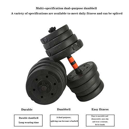 Mancuernas ProteccióN del Medio Ambiente De Alta Gama Mancuerna De Cabeza Redonda Ajustable Familia Fuerza De La Barra Equipo De Fitness Interior,10kg(5kg*2) Mancuernas ProteccióN del Medio Ambiente De Alta Gama Mancuerna De Cabeza Redonda Ajustable Familia Fuerza De La Barra Equipo De Fitness Interior,10kg(5kg*2)