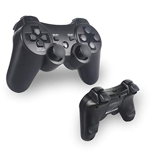 Mando PS3,Sefitopher Bluetooth Controller Joystick con Doble vibración para Playstation 3 con Cable Mando PS3,Sefitopher Bluetooth Controller Joystick con Doble vibración para Playstation 3 con Cable