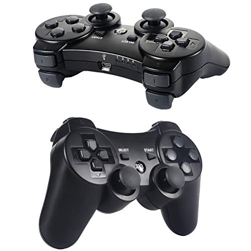 Mando PS3,Sefitopher Bluetooth Controller Joystick con Doble vibración para Playstation 3 con Cable Mando PS3,Sefitopher Bluetooth Controller Joystick con Doble vibración para Playstation 3 con Cable