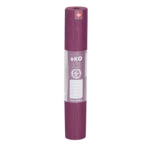 Manduka eKO Lite Esterilla de yoga y pilates Acai, 4 mm, 68 pulgadas