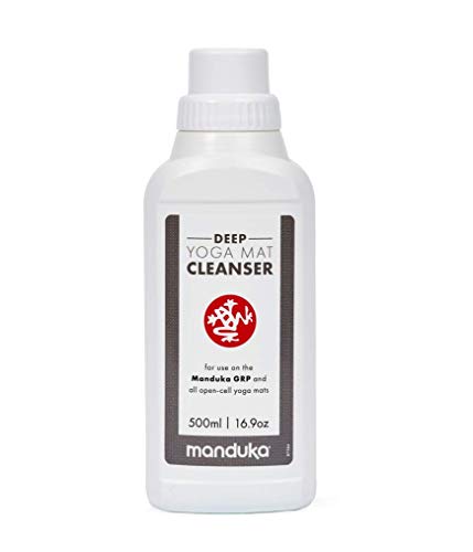 Manduka – Limpiador profundo para esterilla de yoga – Para Manduka GRP y todas las esterillas de yoga de células abiertas – 500 ml líquido de lavado para esterillas de yoga calientes Manduka – Limpiador profundo para esterilla de yoga – Para Manduka GRP y todas las esterillas de yoga de células abiertas – 500 ml líquido de lavado para esterillas de yoga calientes