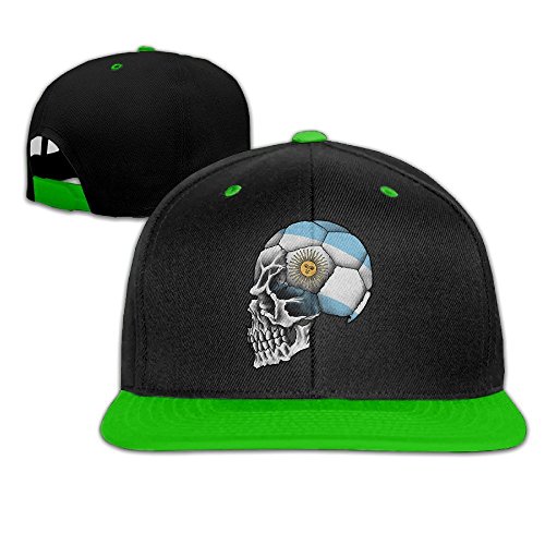maneg Argentina fútbol calavera unisex Hip Hop gorra de béisbol y sombrero maneg Argentina fútbol calavera unisex Hip Hop gorra de béisbol y sombrero