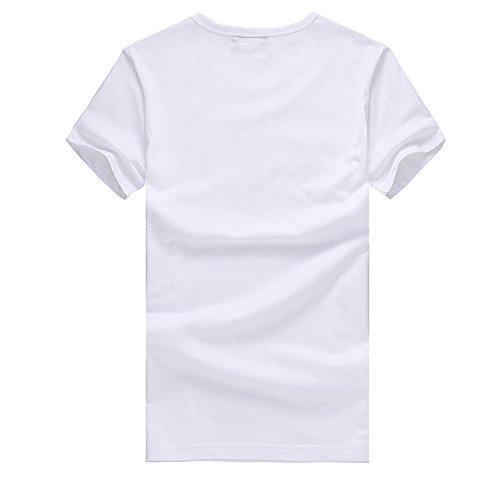 Manga Corta Camiseta para Hombre Moda Estampado Calaveras Cuello Redondo Slim Fit Personalizadas T-Shirt de Verano Cómodo Transpirables Simplicidad y Moda MMUJERY
