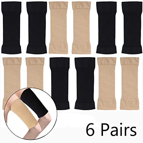 Manga de brazo Fiyuer 6 Pares adelgazar brazos shaper manguitos mujer adelgazante Formadores de Fitness Deportivo para Mujeres Niñas Pérdida de Peso