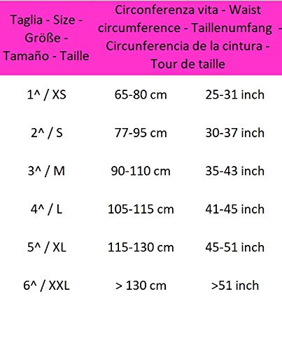 MANIFATTURA BERNINA Sana 55100 (Talla 4) - Faja compresión Abdominal Ajustable Alta 22 cm cinturón de Apoyo postoperatorio