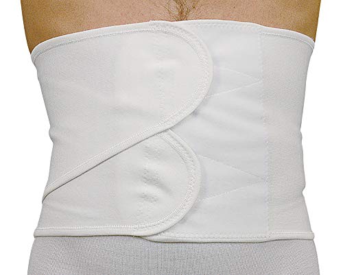 MANIFATTURA BERNINA Sana 55100 (Talla 4) - Faja compresión Abdominal Ajustable Alta 22 cm cinturón de Apoyo postoperatorio