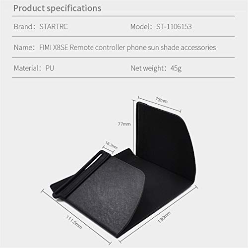 MaNMaNing Extensor de Señal Sombrilla de Control Remoto Compatible con XIAOMI FIMI X8 SE RC Drone Negro (Negro) MaNMaNing Extensor de Señal Sombrilla de Control Remoto Compatible con XIAOMI FIMI X8 SE RC Drone Negro (Negro)