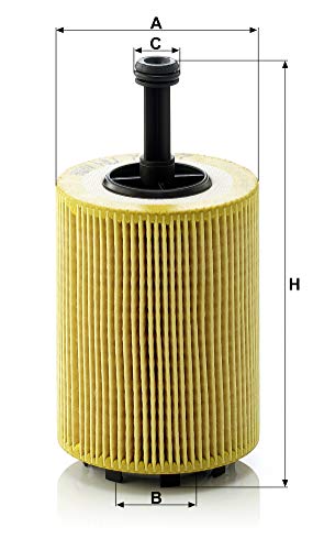 MANN-FILTER HU 719/7 X Original Filtro de Aceite, Para automóviles y vehículos de utilidad, Amarillo, 36