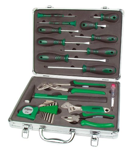 Mannesmann - M29024 - Juego de herramientas de 24 piezas en maletín de aluminio Mannesmann - M29024 - Juego de herramientas de 24 piezas en maletín de aluminio
