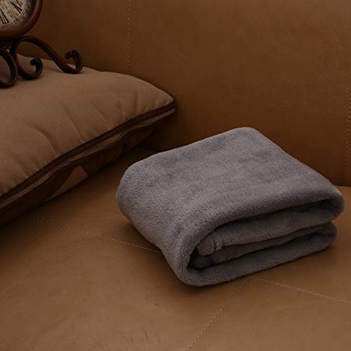 Manta suave de color sólido de forro polar de coral, pequeña manta para el hogar, adecuada para sofá, oficina, coche, manta