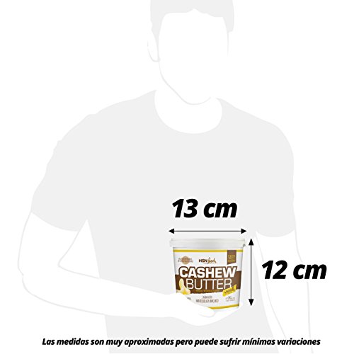 Mantequilla de Anacardo de HSN | Crema con Textura Cremosa y Suave | Cashew Butter Smooth | 100% Natural | Vegano, Sin grasa de palma, 1 Kg