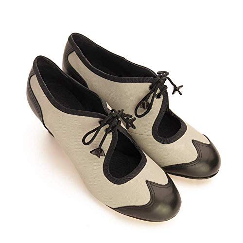 Manuel Reina - Zapatos de Swing de Mujer New Orleans - Bailar Swing, Tango, Jazz - Tacón de 5 cm (37 EU)