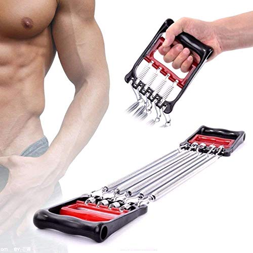 Manyao Extensor de Pecho Pecho ejercitador for los Hombres - Fuerza del Edificio de Cuerpo Pecho Tire Camilla 5 Primavera Gym Fitness