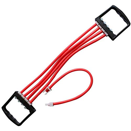 Manyao Extensor de Pecho Pecho ejercitador for los Hombres - Látex portátil Multi-función de tracción por Cable Aptitud del Ejercicio de Resistencia de la Yoga Banda roja