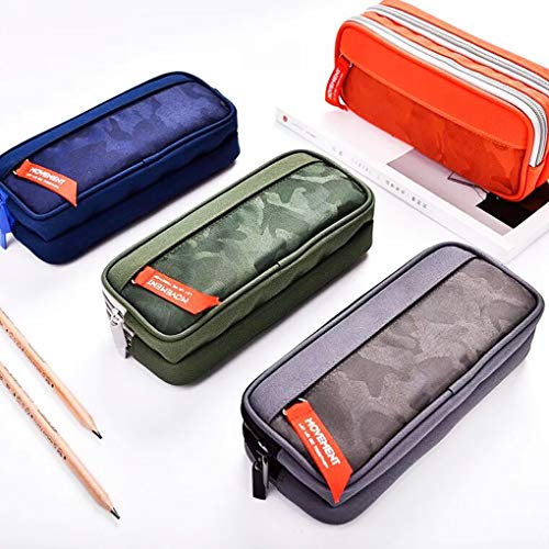 Maomaoyu Grandes Capacidad Estuches Escolares Triple con Tres Cremalleras, Estuche Lapices de Colores Para Niñas y Niño (Azul) Maomaoyu Grandes Capacidad Estuches Escolares Triple con Tres Cremalleras, Estuche Lapices de Colores Para Niñas y Niño (Azul)