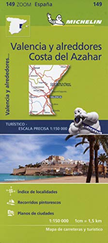 Mapa Zoom Valencia y alrededores, Costa del Azahar: 149 (Mapas Zoom Michelin)