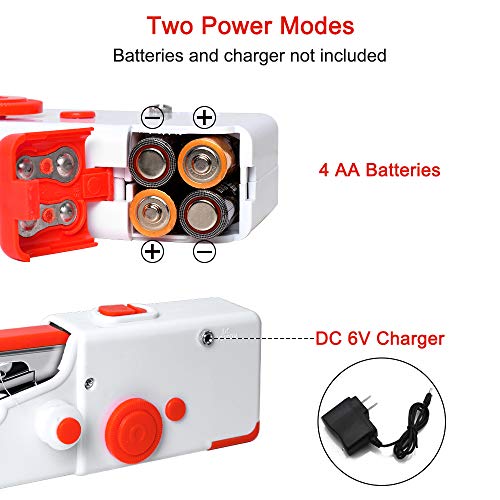 Máquina de Coser Portátil, Mini Máquina de Coser Eléctrica Portátil para Principiantes y Adultos, Fácil de Usar y Puntada Rápida Adecuada para Ropa, Telas, Cortinas, Bricolaje para Viajes en Casa Máquina de Coser Portátil, Mini Máquina de Coser Eléctrica Portátil para Principiantes y Adultos, Fácil de Usar y Puntada Rápida Adecuada para Ropa, Telas, Cortinas, Bricolaje para Viajes en Casa