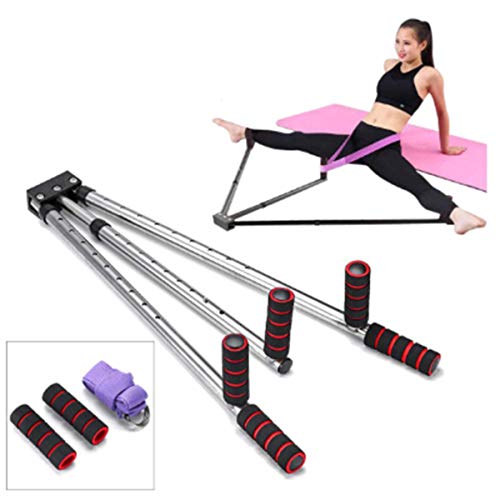 Máquina de extensión de piernas oofay, máquina de estiramiento dividida, longitud ajustable de 6 agujeros, estiramiento de piernas, utilizado para ballet, yoga, herramienta de flexibilidad elástica