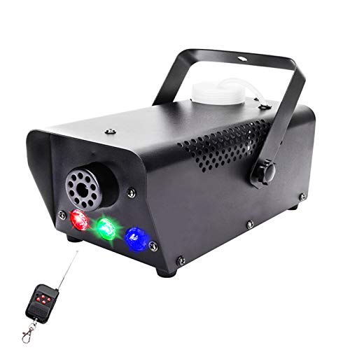 Máquina de Niebla, UKing 500W Máquina de Humo con Discoteca RGB LED Luces y Mando a Distancia para DJ Disco Boda Fiestas