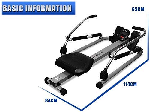 Máquina de Remo, Dispositivo de Remo hidráulico silencioso de la casa, caldero hidráulico de Resistencia Ajustable Plegable, para el Entrenamiento en casa y DDLS