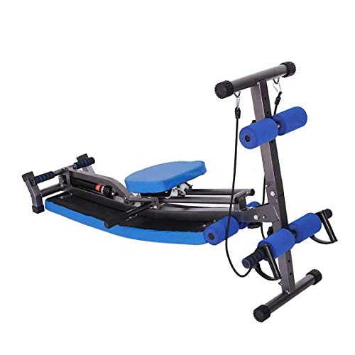 Maquina de remo para casa, tabla en decúbito supino para la cintura, banco para sentarse, flexiones, equipo de gimnasia para ejercicios en cuclillas y carga de entrenamiento de glúteos, 150 kg.