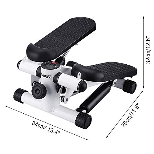 Máquina De Step Swing Stepper con Cintas De Entrenamiento, Tóner De Ejercicio Físico con Resistencia Al Brazo Entrenamiento Paso A Paso, Entrenador Casero para Glúteos Y Piernas