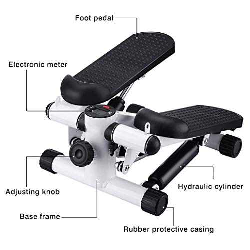 Máquina De Step Swing Stepper con Cintas De Entrenamiento, Tóner De Ejercicio Físico con Resistencia Al Brazo Entrenamiento Paso A Paso, Entrenador Casero para Glúteos Y Piernas