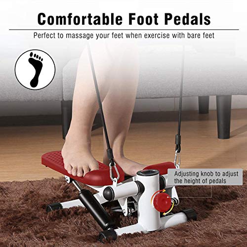 Máquina De Step Swing Stepper con Cintas De Entrenamiento, Tóner De Ejercicio Físico con Resistencia Al Brazo Entrenamiento Paso A Paso, Entrenador Casero para Glúteos Y Piernas Máquina De Step Swing Stepper con Cintas De Entrenamiento, Tóner De Ejercicio Físico con Resistencia Al Brazo Entrenamiento Paso A Paso, Entrenador Casero para Glúteos Y Piernas
