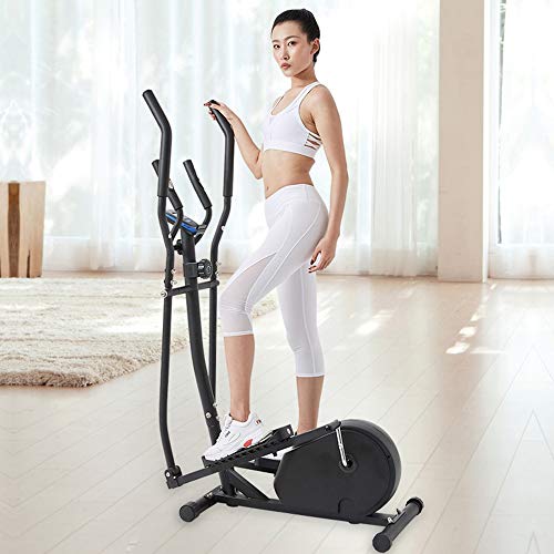 Máquina elíptica Elíptica transversal a la máquina Trainer 2 en 1 bicicleta de ejercicios Cardio Inicio Equipo de gimnasia for las pequeñas habitaciones, apartamentos Máquina elíptica Bicicleta elípti