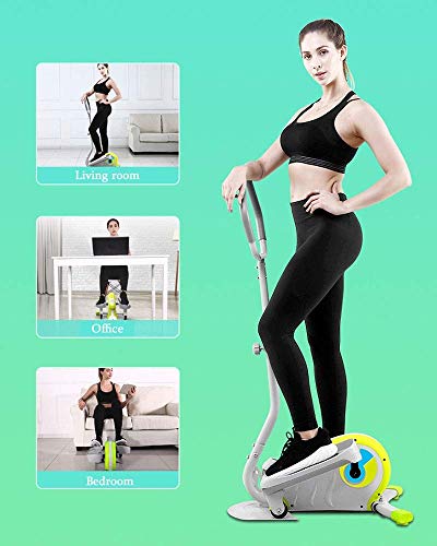 Máquina elíptica para el hogar, máquina compacta de Entrenamiento de escaleras con Monitor LCD, magnética, Suave, silenciosa, para Equipos de Entrenamiento en casa Máquina elíptica para el hogar, máquina compacta de Entrenamiento de escaleras con Monitor LCD, magnética, Suave, silenciosa, para Equipos de Entrenamiento en casa