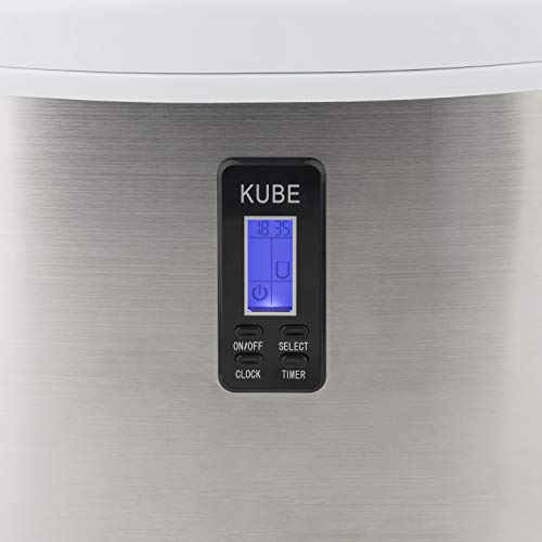 Máquina para Hacer Hielo, SilencIOSa, 100 W, Capacidad 15 Kg, Entre 6 y 13 Minutos, 3 Tamaños de Cubitos, Gris, Acero Inoxidable. H.Koenig_Kb15, Blanco y Gris Máquina para Hacer Hielo, SilencIOSa, 100 W, Capacidad 15 Kg, Entre 6 y 13 Minutos, 3 Tamaños de Cubitos, Gris, Acero Inoxidable. H.Koenig_Kb15, Blanco y Gris