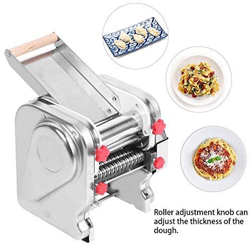 Máquina para hacer pasta eléctrica, máquina para hacer pasta de acero inoxidable para el restaurante casero comercial EU 220V Máquina para hacer pasta eléctrica, máquina para hacer pasta de acero inoxidable para el restaurante casero comercial EU 220V