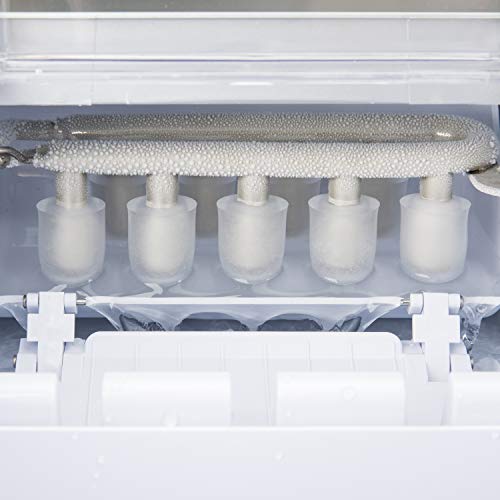 Máquina silenciosa para Hacer Hielo, 120 W, Capacidad 12 kg, Entre 10 y 13 Minutos, 2 Tamaños de Cubitos, Gris, Acero Inoxidable. H.Koenig_KB20 Máquina silenciosa para Hacer Hielo, 120 W, Capacidad 12 kg, Entre 10 y 13 Minutos, 2 Tamaños de Cubitos, Gris, Acero Inoxidable. H.Koenig_KB20