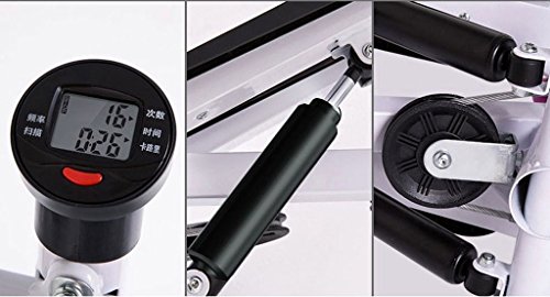 Máquina step Stepper Up-Down Stepper multifunción barandilla hidráulica giro cintura pedal pérdida de peso conjunto de regalo mancuerna cuerda de arrastre alfombra, 2 en 1 doble paso de ejercicio Máquina step Stepper Up-Down Stepper multifunción barandilla hidráulica giro cintura pedal pérdida de peso conjunto de regalo mancuerna cuerda de arrastre alfombra, 2 en 1 doble paso de ejercicio