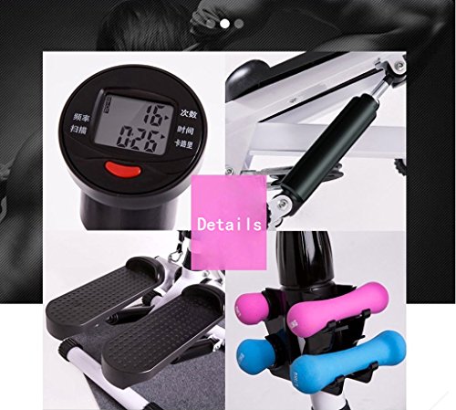 Máquina step Stepper Up-Down Stepper multifunción barandilla hidráulica giro cintura pedal pérdida de peso conjunto de regalo mancuerna cuerda de arrastre alfombra, 2 en 1 doble paso de ejercicio Máquina step Stepper Up-Down Stepper multifunción barandilla hidráulica giro cintura pedal pérdida de peso conjunto de regalo mancuerna cuerda de arrastre alfombra, 2 en 1 doble paso de ejercicio