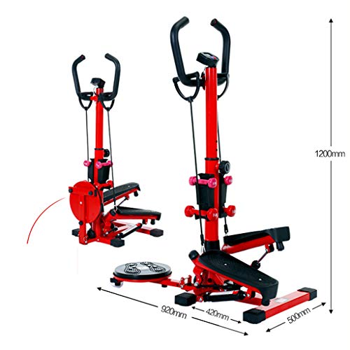 Máquinas de step Stepper Home Stepper Artefacto De Adelgazamiento Femenino Máquina De Moda para Pies Pequeños Máquina De Escalada De Stovepipe Equipo De Ejercicios para Perder Peso (Color : Red)