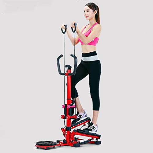 Máquinas de step Stepper Home Stepper Artefacto De Adelgazamiento Femenino Máquina De Moda para Pies Pequeños Máquina De Escalada De Stovepipe Equipo De Ejercicios para Perder Peso (Color : Red)