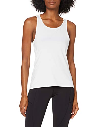 Marca Amazon - AURIQUE Camiseta Deportiva de Tirantes Mujer, Gris (Charcoal Marl), 42, Label:L