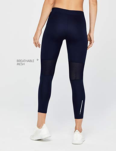 Marca Amazon - AURIQUE Leggings Deporte Petite Mujer, Azul (Navy), 42, Label:L Marca Amazon - AURIQUE Leggings Deporte Petite Mujer, Azul (Navy), 42, Label:L