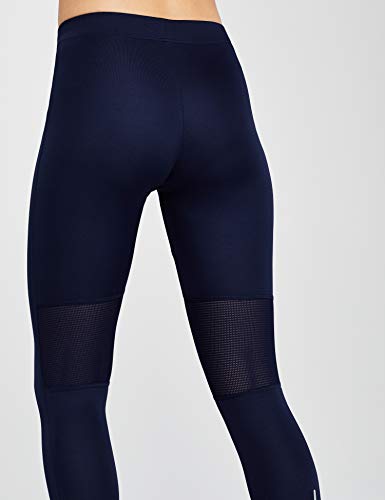 Marca Amazon - AURIQUE Leggings Deporte Petite Mujer, Azul (Navy), 42, Label:L