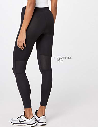 Marca Amazon - AURIQUE Leggings Deporte Petite Mujer, Negro (Black), 34, Label:XXS